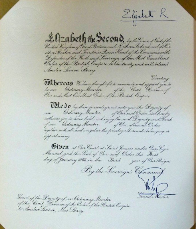 Amelia Storey MBE